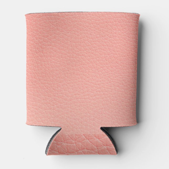 Porta-lata Textura Natural De Couro: Fundo De Aproximação. (Frente)