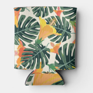 Porta-lata Textura Têxtil Tropical Exótica Colorida