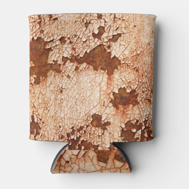 Porta-lata Texturas de ferrugem: fundo de superfície curada. (Frente)