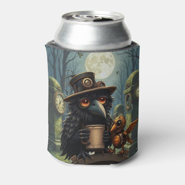 Porta-lata The raven powered by Coffee (Can Back)
