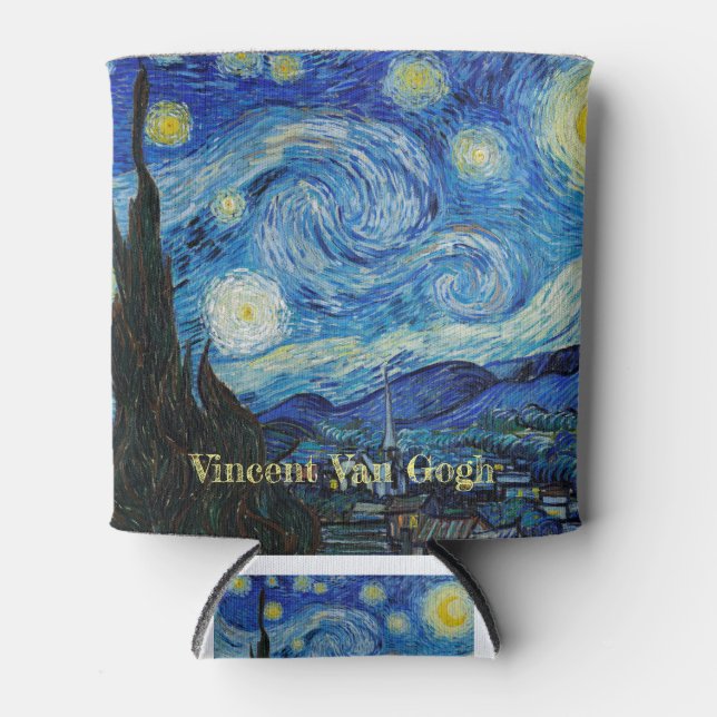 Porta-lata The Starry Night (1889), por Vincent Van Gogh (Frente)