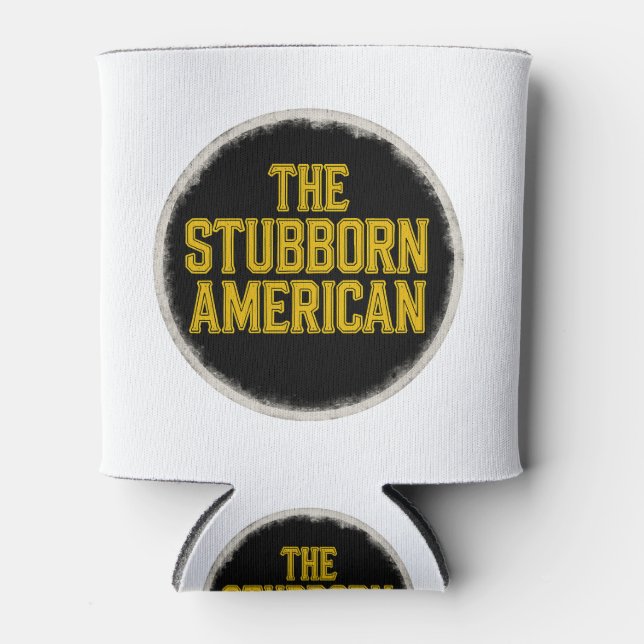 Porta-lata The Stubborn American Bold Emblem can coller (Frente)