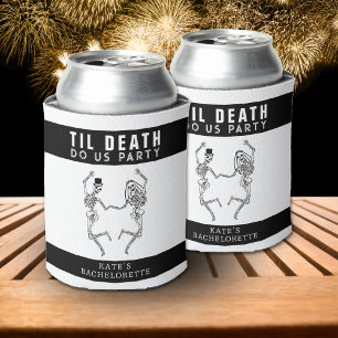 Porta-lata Til Death Do U Party Skelorette Casal Bachelorette
