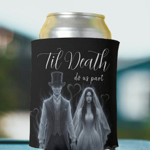 Porta-lata Til Death Do Us Part Ghost Gothic Wedding
