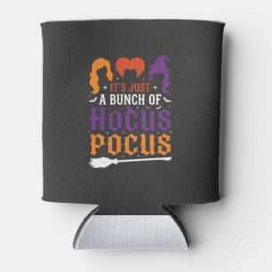 Porta-lata Tipografia de Bruxa Hocus Pocus de Halloween Vetor