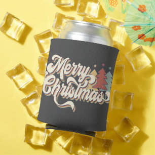 Porta-lata Tipografia de Natal Merry Vintage