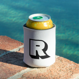 Porta-lata Tipografia do Bloco Monograma Personalizado Modern