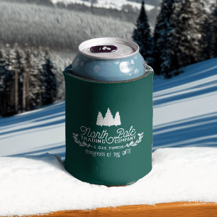 Porta-lata Tipografia dos Natais vintages do Polonês do Norte