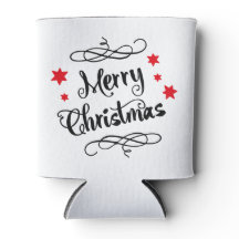Tipografia Feliz de Natal - Branco Vermelho