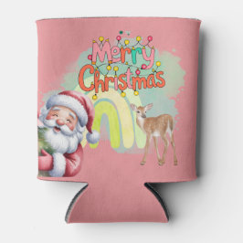 Porta-lata Tipografia Feliz Natal e Luzes & Veados