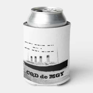 Porta-lata Titanic CQD de MGY Sinal de socorro sem fio