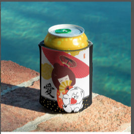 Porta-lata Toalhas de Cozinha KOKESHI LOVE Cachorro Coração