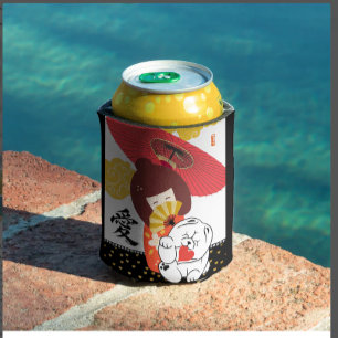 Porta-lata Toalhas de Cozinha KOKESHI LOVE  Cachorro Coração