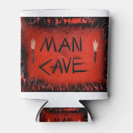 Porta-lata Tochas da Caverna do Homem Vermelho e Preto