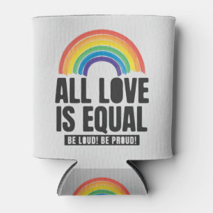 Porta-lata Todo Amor é Orgulho Igual LGBT Direitos Iguais Arc