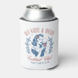 Porta-lata Todos os americanos Red White e Boujee