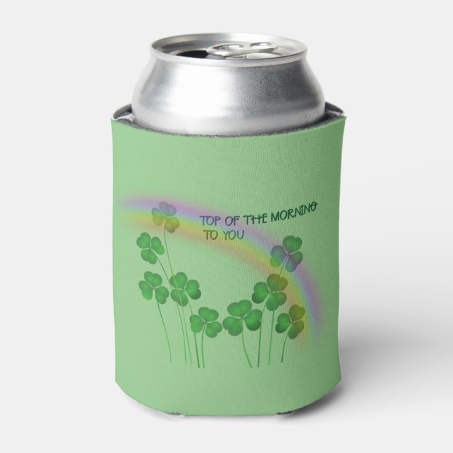 Porta-lata Top of the Morning Irish Clovers (Can Front)