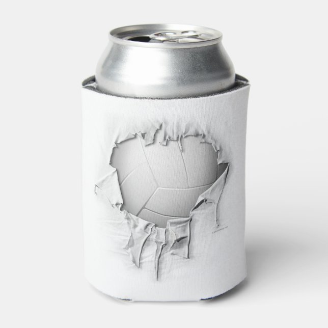 Porta-lata Torn White Can Cooler (Can Front)