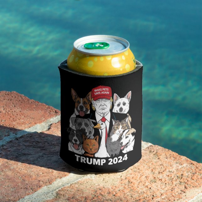Porta-lata Torne Os Animais Seguros Novamente Trump 2024 Salv (Piscina in situ)