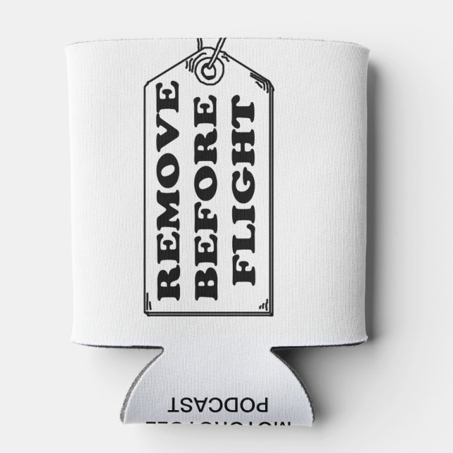 Porta-lata trabalho de arte Podcast 2021 (Traseira)