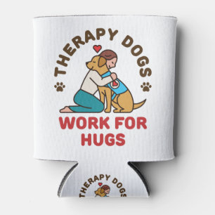 Porta-lata Trabalho de Cães de Terapia para a Equipe de Mani