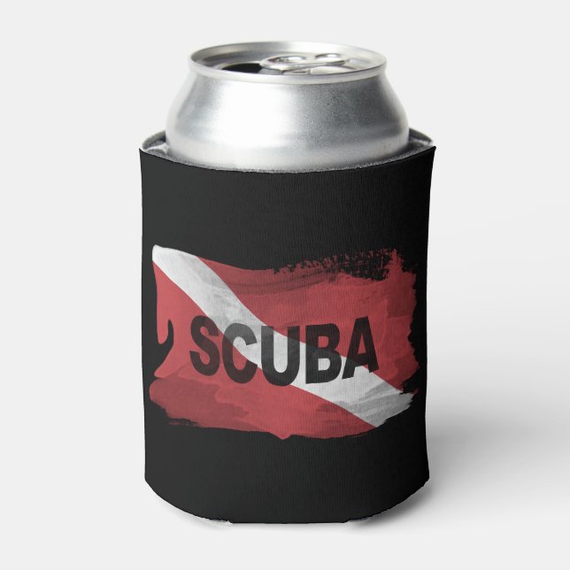 Porta-lata Traço do pincel do mergulho, sinalizador Dive Down (Can Front)