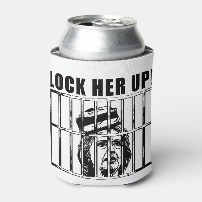 Porta-lata Tranque-a Hillary Clinton Can Coozie (Can Front)