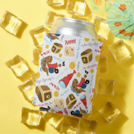 Porta-lata Treasure Island Party Pirate Can Cooler