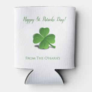 Porta-lata Trefólio Irlandês Feliz Dia de São Patrício Porta-