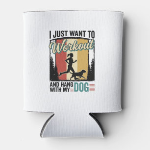 Porta-lata Treine Com Meu Cachorro Camisa Vintage de Corrida