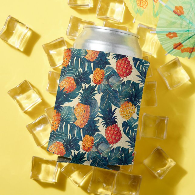 Porta-lata Trendy Fun Modern Summer Beach Tropical Cooler (Verão in situ)