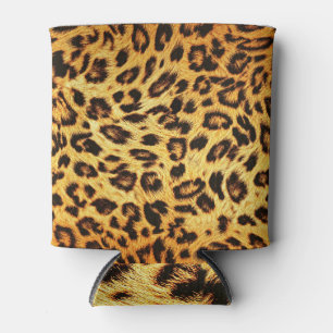 Porta-lata Trendy Leopard: Padrão de Design da pele.
