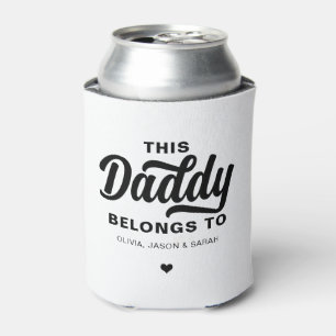 Porta-lata Trendy White Este Pai pertence ao Dia de os pais