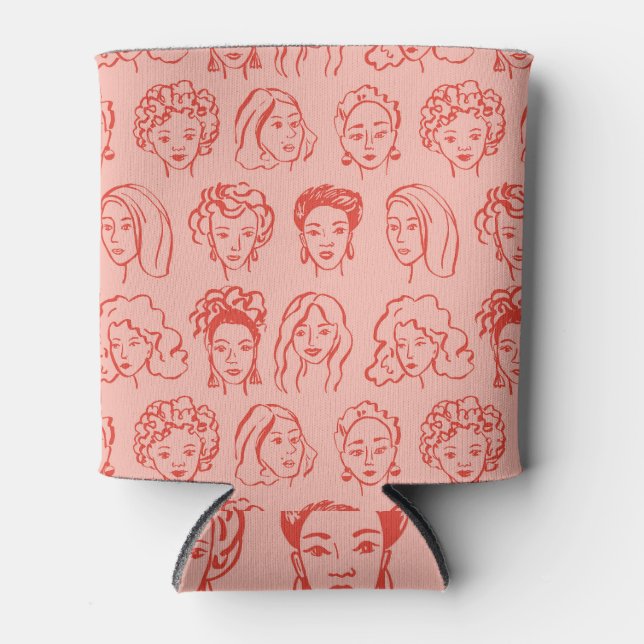 Porta-lata Trendy Woman Face Desenhada (Frente)