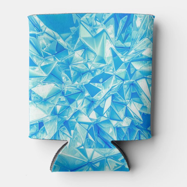 Porta-lata Triângulo de cristal, fundo 3D renderizado. (Frente)