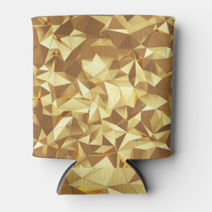 Porta-lata Triângulo Dourado: Textura de fundo Abstrato.