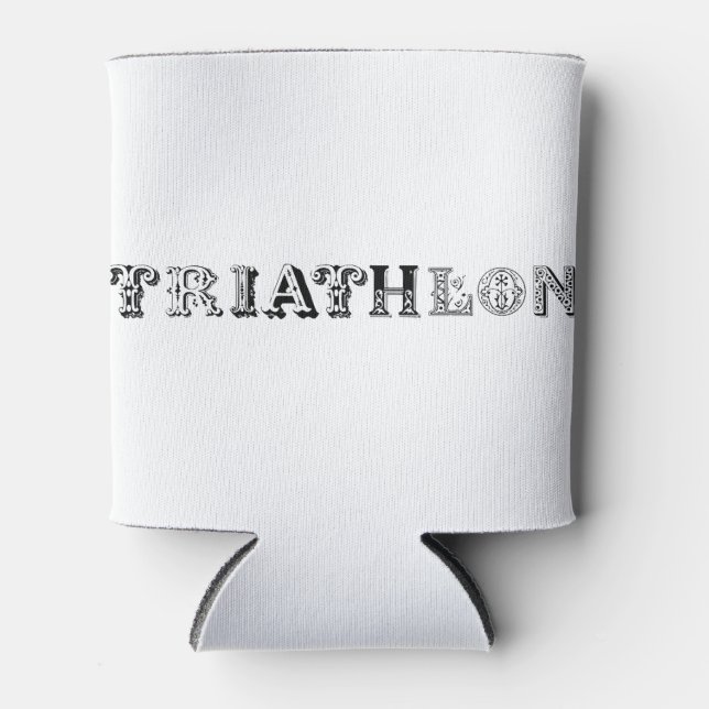 Porta-lata Triathlon cool logo for all sport lovers (Frente)