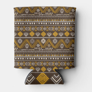 Porta-lata Tribal Vintage: Etnia Geométrica Sem Olho.