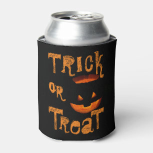 Porta-lata Trick ou Tratar Abóbora do Halloween