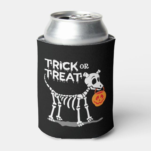 Porta-lata Trick Ou Tratar O Cão De Halloween (Can Front)
