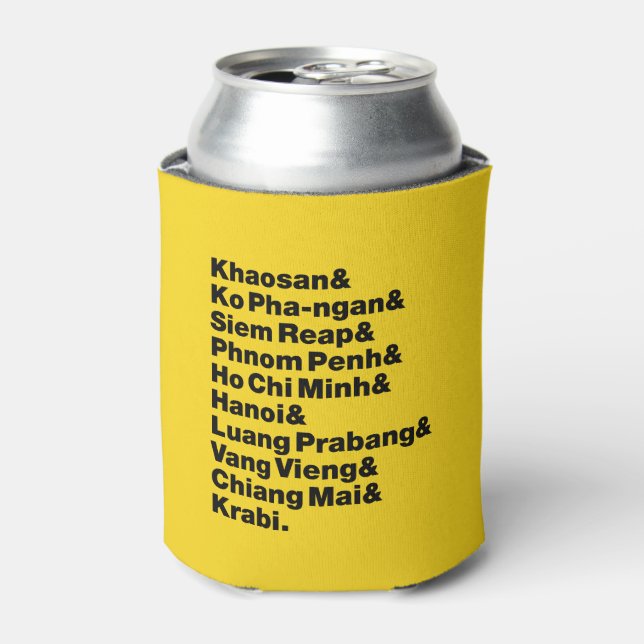 Porta-lata Trilha / Circuito de Banana Pancake (Can Front)