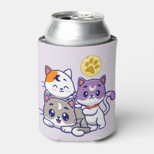 Porta-lata Trio Adorável - Três Gatos Gelados
