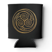 Triple Celtic Knot Swirl Mandala Cooler