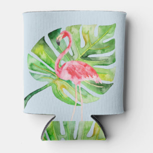 Porta-lata Tropical Flamingo Bachelorette Pode Cooler Koozie