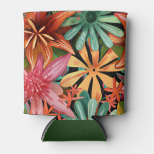 Porta-lata tropical/havaiano/floral/floral
