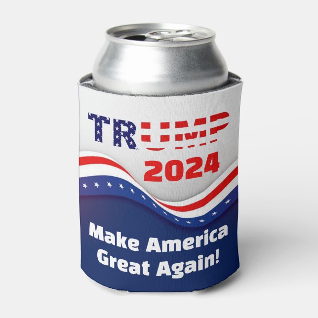 Porta-lata Trump 2024 Torne o Excelente Americano novamente! (Can Front)