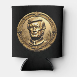 Porta-lata TRUMP CGI Colecionável Dourado Arte-Moedas Doubloo