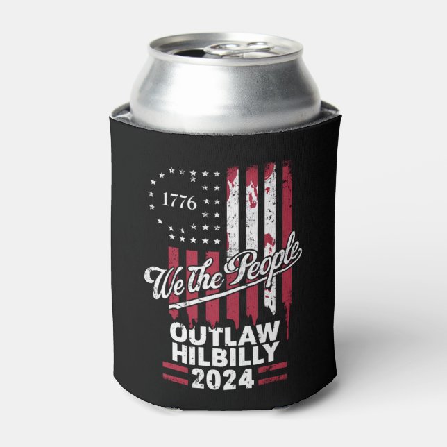 Porta-lata Trump Vance 2024 Donald Trump Outlaw Hillbilly (Can Front)