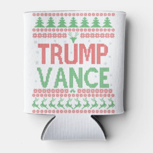 Porta-lata Trump Vance Republicano Feio Natal Doce Xmas