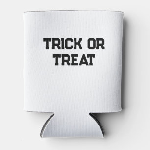 Porta-lata Truque ou. Trate o Halloween mimado preto simples 